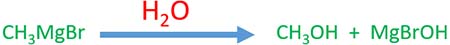 grignard and water reaction